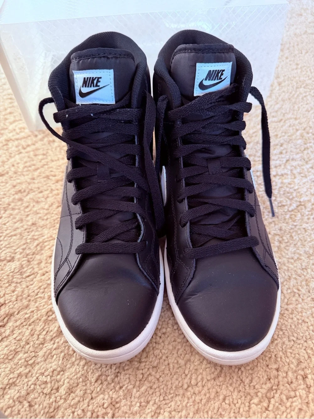Nike - (WMNS) Nike Court Royale 2 Mid 'Black White - size 10